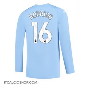 Manchester City Rodri Hernandez #16 Prima Maglia 2023-24 Manica Lunga
